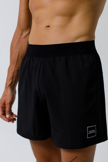 Solid Waist Quarter Shorts - Men